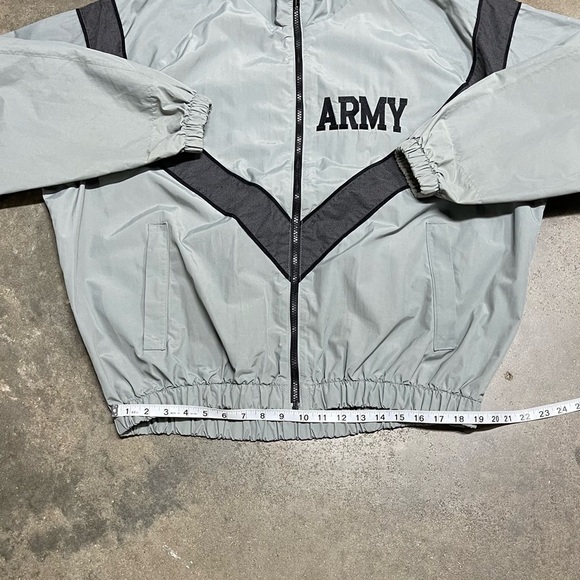Vintage 90s Reflective Army Boxy Nylon Windbreaker Jacket - Picture 11 of 12